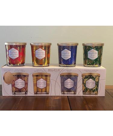 Bellevue Luxury Candles - 4 Premium Soy Blend Candles 12 oz | Lead-Free Wicks & Essential Oils | International Shipping - Buy Online on GoSupps.com