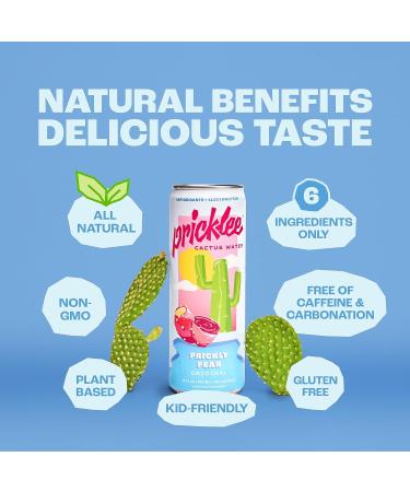 Pricklee Cactus Water | Antioxidant-Packed Hydration with Low Sugar & No Caffeine - Buy Online on GoSupps.com