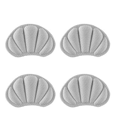 CHEERYMAGIC 2 Pairs Heel Cushion Inserts Sport Shoes Heel Blister Protectors Self-Adhesive Heel Cushion Anti-Slip Shoe Pads for Women and Men A2YDXHGT (Grey)