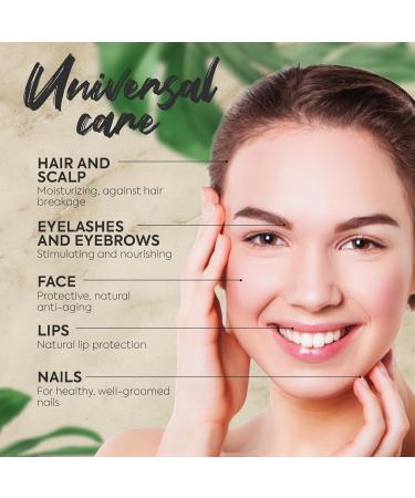 Organic Castor Oil 100ml 100% Pure Castor Oil Natural & Cold Pressed Castor Oil for Skin Eyelashes Eyebrows Hair Beard & Fingernails Castor Oil organic cold pressed Vegan - Buy Online on GoSupps.com