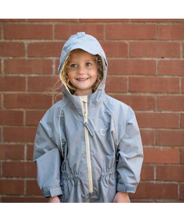 Hippychick Waterproof All In One Rainsuit for Kids 18-24 Months - Grey - Buy Online on GoSupps.com