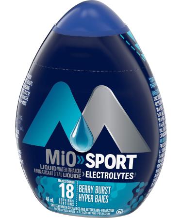 MiO Sport Berry Burst Liquid Water Enhancer 48ml (Pack of 12) 48ml (pack of 12) Berry Burst Electrolyte Enhancer - Buy Online on GoSupps.com
