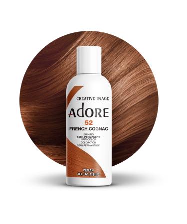 Adore Shining Semi Permanent Hair Colour 52 French Cognac Beige 118 ml (Pack of 1) - Buy Online on GoSupps.com