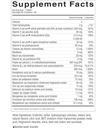Celebrate Vitamins Multi-Complete Chewables 45mg Iron Daily Bariatric Multivitamin for Sleeve Gastrectomy and Gastric Bypass Surgery Patients Essential Vitamins & Minerals - Berry (60 Tablets) - Buy Online on GoSupps.com