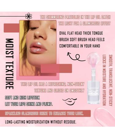 Magic Color Changing Lip Oil | Moisturizing & Waterproof Lip Gloss | Long Lasting Tinted Balm for Pink Lip Makeup - Buy Online on GoSupps.com