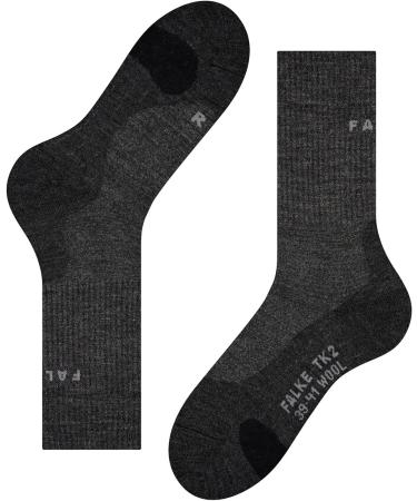 Falcon Men Tk2 Explore Wool Silk Hiking Socks - Extra Soft Warm Trekking Socks (Gray Size 42-43) - Buy Online on GoSupps.com