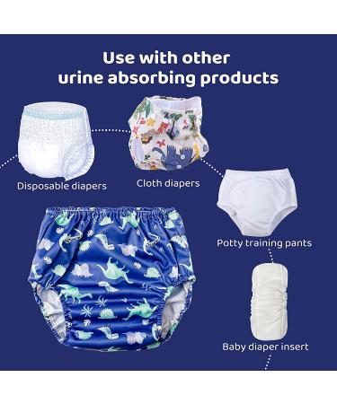 LNKOO Comfy Waterproof Diaper Skirt Shorts, Cotton Pee Training Pants  Underwear, Anti Bed-wetting Washable Bed Clothes for Baby Boy Girl Night  Time Sleeping Potty Training 0~8T (dinosaur-M) - Walmart.com