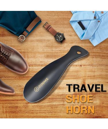 ZOMAKE Metal Shoe Horn 2 Pack - Stainless Steel 7.5 ShoeHorn - Portable Travel Size - Buy Online on GoSupps.com