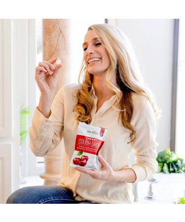 HERBION Naturals Cough Drops with Natural Cherry Flavor Dietary Supplement Soothes Cough for Adults and Children Over 6 Years 25 Drops No Artificial Flavor 125 Lozenges Pack of 5 - Buy Online on GoSupps.com