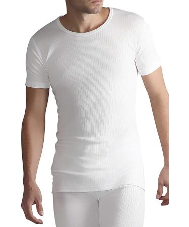 HEAT HOLDERS Men's Thermal Underwear Short Sleeve Vest - White, Size M (38-40) - Buy Online on GoSupps.com