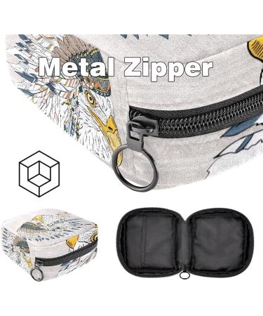 American Bird Headdresses | Women's Portable Napkin & Menstrual Cup Storage Bags | Stylish Breastfeeding & Period Bags for Teens & Girls - Buy Online on GoSupps.com