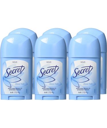 Secret Shower Fresh Antiperspirant Deodorant 1.7 oz - 6 Pack - Buy Online on GoSupps.com