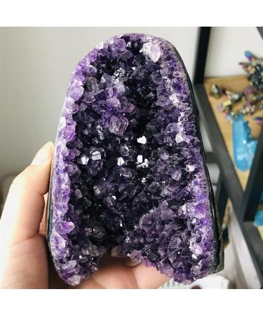 1pc Natural Amethyst Geode Quartz Cluster Crystal Specimen Crystal Cluster - Buy Online on GoSupps.com