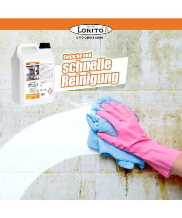 Buy Lorito Professional Fat Removal - 2x10L Kitchen Cleaner Concentrate for Extractor Hoods Grills Ovens & Tiles - International Shipping Available - Buy Online on GoSupps.com