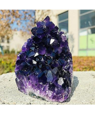 Gift for Family Natural Amethyst cave Cluster Quartz Crystal Specimen Lucky Stone Crystal Cluster (Size : 540-600g) - Buy Online on GoSupps.com