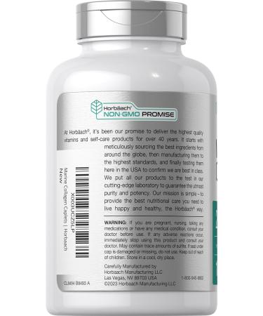 Horb ach Marine Collagen Peptides 2000mg | 180 Caplet Capsules | Type 1 with Calcium | Non-GMO Gluten Free Supplement - Buy Online on GoSupps.com