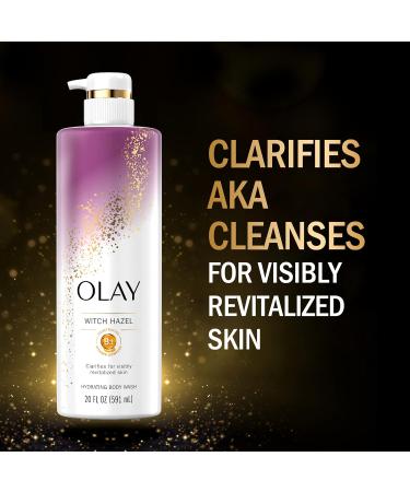 Olay Hydrating Body Wash with Witch Hazel and Vitamin B3 20 Fl Oz - Pack of 4 - Buy Online on GoSupps.com