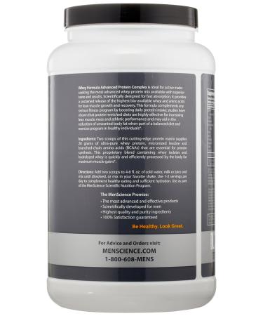 MenScience Androceuticals Whey Formula - Advanced Protein Complex 1.7 lb | Premium Muscle Support & Recovery - Buy Internationally - Buy Online on GoSupps.com