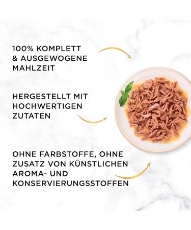 Gourmet Gold Cat Food in Thin Wet and Juicy Strips (4 x 24 x 85 g) - Buy Online on GoSupps.com