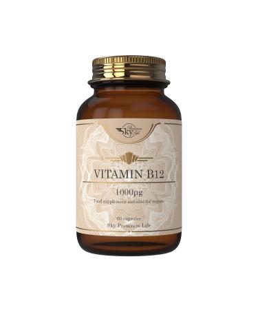 Sky Premium Life Vitamin B12 Food Supplement - 60 Capsules Vitamin B12 1000 g and Folic Acid 60 Count (Pack of 1) - Buy Online on GoSupps.com
