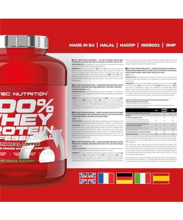 Scitec Nutrition 100% Whey Protein Professional - 2.35 kg Ice Cream Coffee - Gluten-Free Palm Oil-Free Enhanced with Amino Acids & Enzymes - International Shipping Available - Buy Online on GoSupps.com