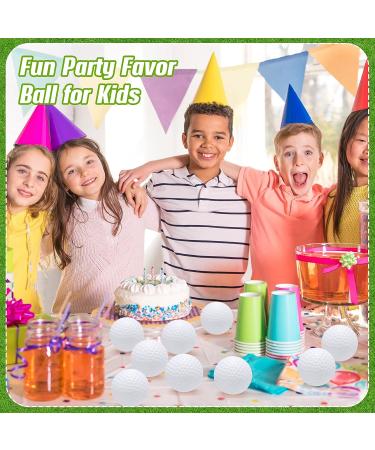 Libima Mini Golf Stress Balls - 20 Piece Bulk Set for Stress Relief & Party Favors | Foam Golf Practice Balls with Storage Bag - White - Buy Online on GoSupps.com