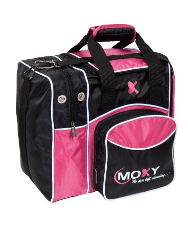 Moxy Deluxe Single Tote Bowling Bag Pink/Black