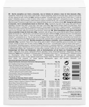 226ERS Box Race Day Bar - Choco Bits Bars 6 bars x 40g lemon flavor - Buy Online on GoSupps.com