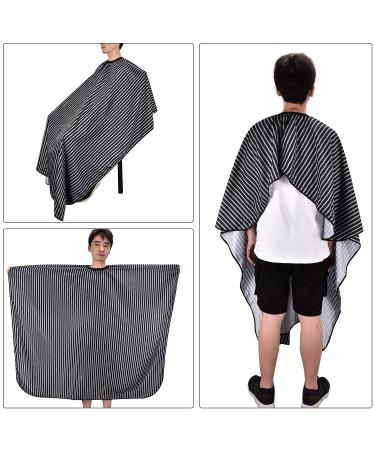 FaHaner Barber Cape and Neck Duster Brush Set - Large 57 x 65 inch Haircut Cape for Salon with Adjustable Snap Closure - Ideal for Hair Stylists and Barbers - Buy Online on GoSupps.com