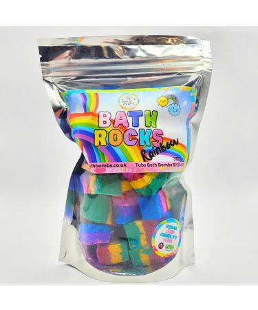 Rainbow Colourful Bath Rocks Bath Bombs Green Blue Yellow Red Purple Fizz Vegan Approved Pride Made in UK by Tub's Bath Bombs - Buy Online on GoSupps.com