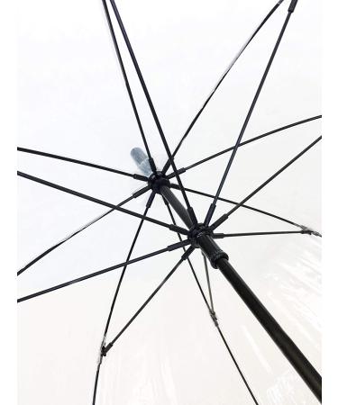 SMATI Stick Automatic Clear Dome Umbrella - Transparent Birdcage Bubble Design for Adults - Buy Online on GoSupps.com