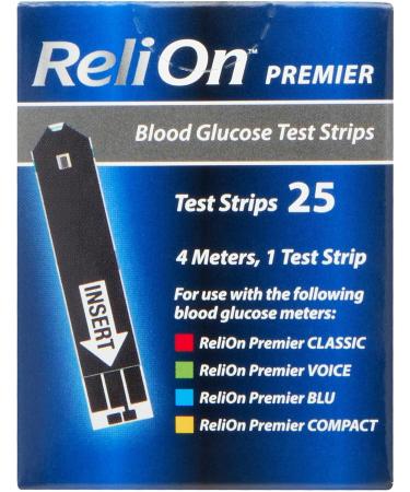 Relion Premier Test Strips 25 ct (2) - Fusion Shop Store - Pack of 2 Boxes - Buy Online on GoSupps.com