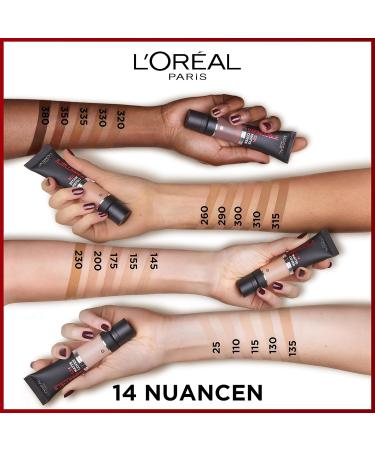 L'Oral Paris Infallible 32H Matte Foundation No. 300 Cool - Waterproof Liquid Makeup with 4% Niacinamide | Long-Lasting High Coverage 30 ml - Buy Online on GoSupps.com