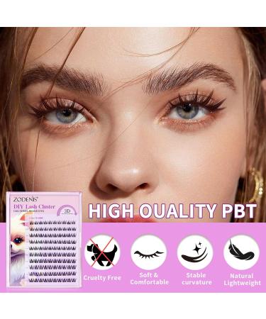 DIY Lash Extension Kit - Natural Look C Curl Cluster Lashes | 100PCS Dog Series 10-13mm Wispy False Eyelashes - Buy Online on GoSupps.com