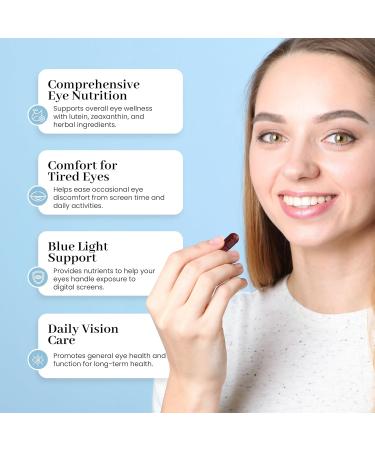 iSee Natural Herbal Eye Supplement Lutein & Zeaxanthin Eye Vitamins for Vision Health Relief from Eye Strain Dry Eyes Macular Support & Ocular Care 60 Capsules - Buy Online on GoSupps.com