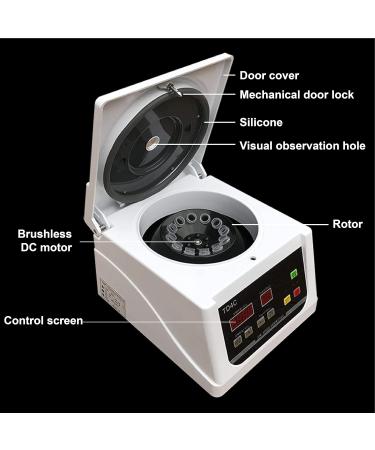 Electric Benchtop Centrifuge 15ml x 8 with LCD Screen 4000rpm Benchtop Centrifuge with 2200xg 220V 99min Time Control Laboratory Centrifuge for Medical Hospital University - Buy Online on GoSupps.com
