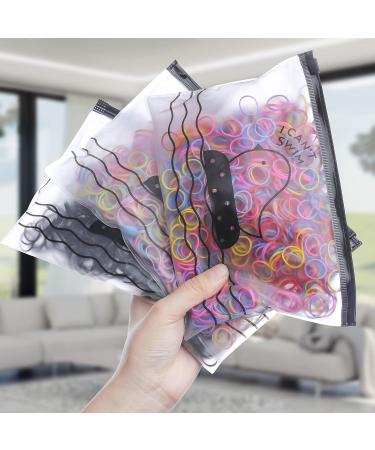 Colorful Mini Elastic Hair Ties for Girls - Soft Small Rubber Bands for Hair - Buy Online on GoSupps.com