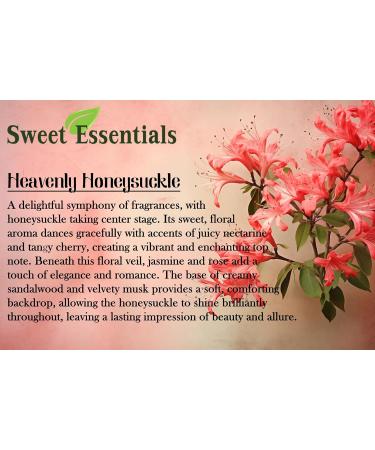 Heavenly Honeysuckle 10ml Premium Fragrance Oil Versatile Aromatherapy & DIY Scents for Home Soap & Bath by Sweet Essentials - Buy Online on GoSupps.com