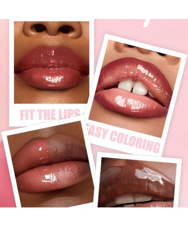 Melemando 8 Colors Booster Lip Plumping Oil Moisturizing Glossy Fuller Lip Gloss for Women Girls(05) - Buy Online on GoSupps.com