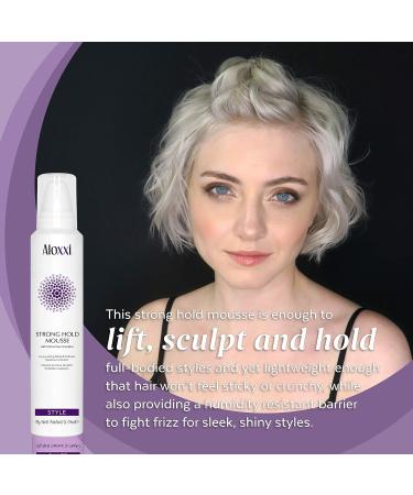ALOXXI Strong Hold Mousse 6.7 Fl Oz - Volumizing Hair Foam with Humidity Protection - Safe for Colored Hair - Buy Online on GoSupps.com