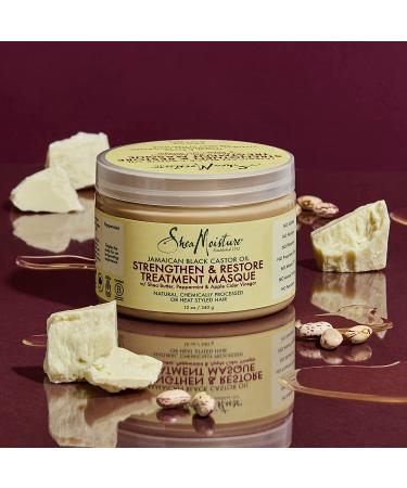 SheaMoisture Jamaican Black Castor Oil Treatment Masque 11.5oz - Paraben Free Hair Mask for Dry Hair - 12 Fl Oz - Buy Online on GoSupps.com