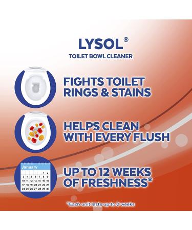 Lysol Click Gel Automatic Toilet Bowl Cleaner - Mango & Hibiscus - 6 Pack - Buy Online on GoSupps.com