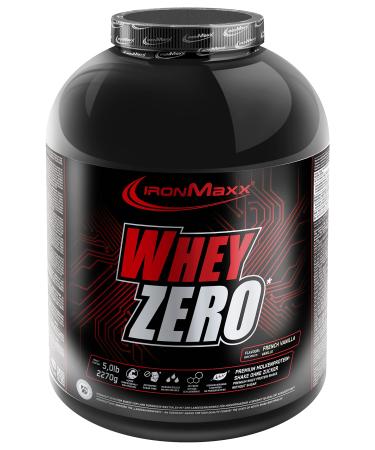 Ironmaxx Whey Zero protein powder - vanilla 2.27kg can |Sugar -free water -soluble whey isolate from whey protein |Different flavors vanilla 2270g can - Buy Online on GoSupps.com