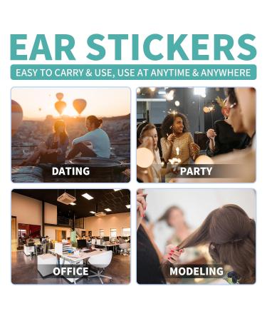Invisible Silicone Ear Corrector Stickers 30pcs - Transparent & Painless Ear Tapes for Adults - Buy Online on GoSupps.com