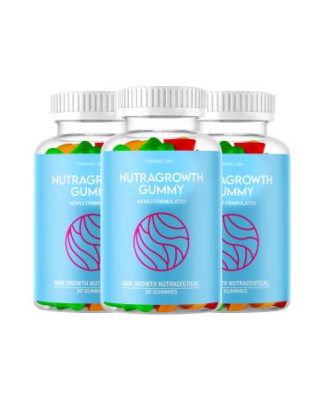365 labs Newly Formulated NutraGrowth Hair Probiotic Gummy for Women - Money Back Guaranteed 3 Month Supply