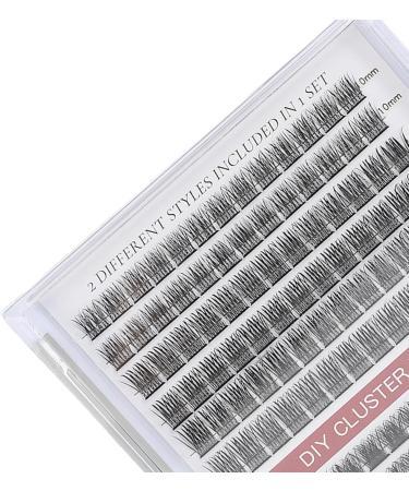 DIY Cluster Eyelashes Cluster Eyelashes Various Styles Portable Lightweight for Eyelash Makeup for Party (A with B (150 Cluster)) - Buy Online on GoSupps.com