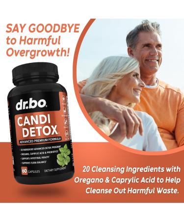 Candida Cleanse Detox for Women & Men - Organic Oregano Oil Drops Caprylic Acid Black Walnut Wormwood Candi Support Capsules Kit - Natural Oral Anti Overgrowth Gut Balance Flora Complex Liquid Drops - Buy Online on GoSupps.com