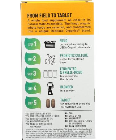  Country Life Realfood Organics Women's Daily Nutrition Multivitamin - 60 Easy-To-Swallow Tablets  - Buy Online on GoSupps.com