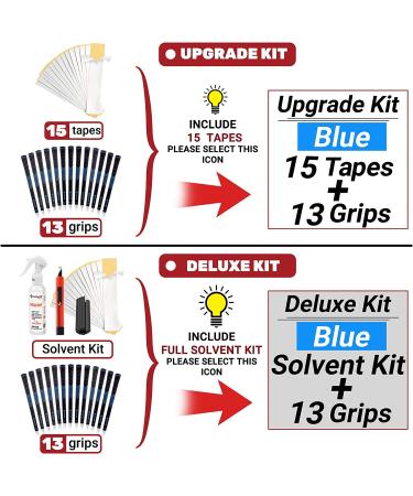 SAPLIZE CC01 Golf Grips 13 Pack - Upgrade or Deluxe Kit - 4 Colors - Standard/Midsize Rubber Golf Club Grips Blue - Buy Online on GoSupps.com