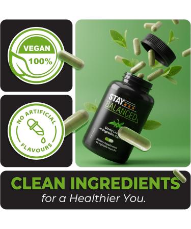 StayBalanced Natural Sugar Balance Supplement 60 Count 100% All Natural Cultivated Leaves Supports Sugar Balance & Overall Wellness Additive-Free Supplement - Buy Online on GoSupps.com